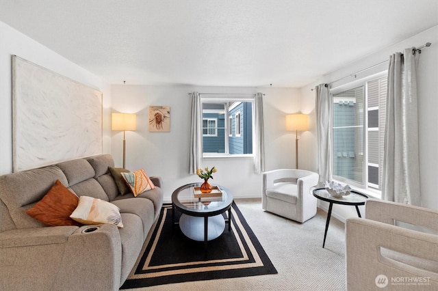 300 10th Ave Unit B310, Seattle, WA 98122 - living area with light carpet and healthy amount of natural light