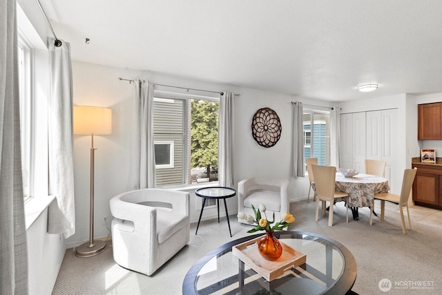 300 10th Ave Unit B310, Seattle, WA 98122 - living room featuring plenty of natural light and light carpet