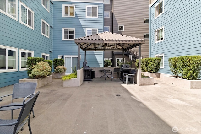 300 10th Ave Unit B310, Seattle, WA 98122 - view of patio with a gazebo and grilling area