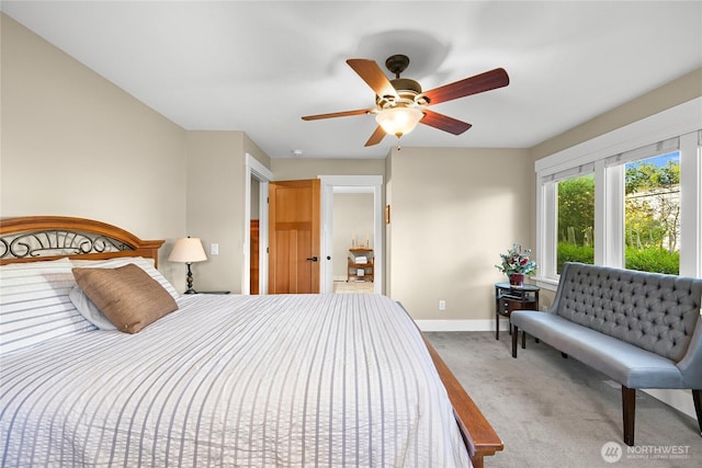 1605 Donovan Ave, Bellingham, WA 98225 - carpeted bedroom with baseboards and ceiling fan