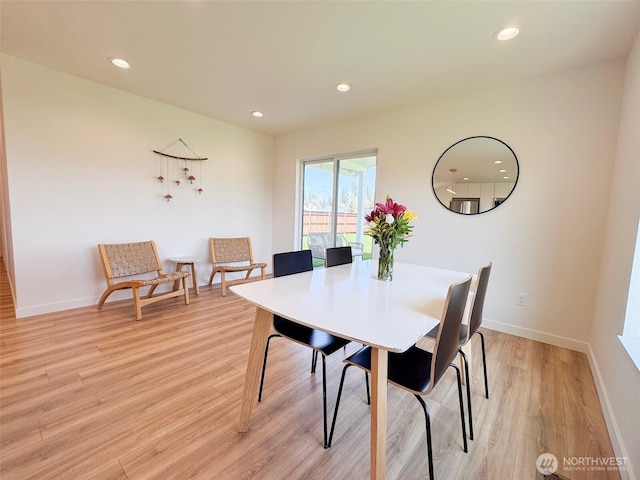 200 W Oak St, Yacolt, WA 98675 - dining room featuring light wood-style floors and recessed lighting