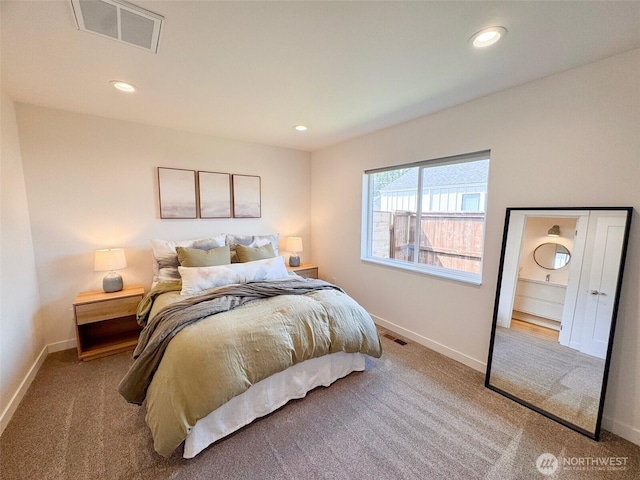 200 W Oak St, Yacolt, WA 98675 - carpeted bedroom with recessed lighting and ensuite bath