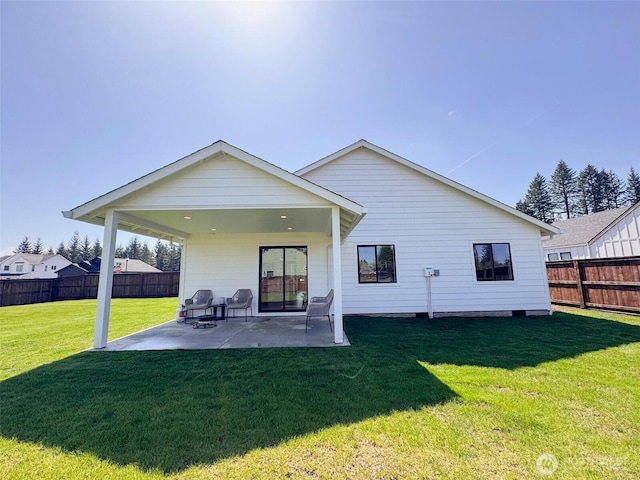 200 W Oak St, Yacolt, WA 98675 - back of house featuring a patio area and a fenced backyard