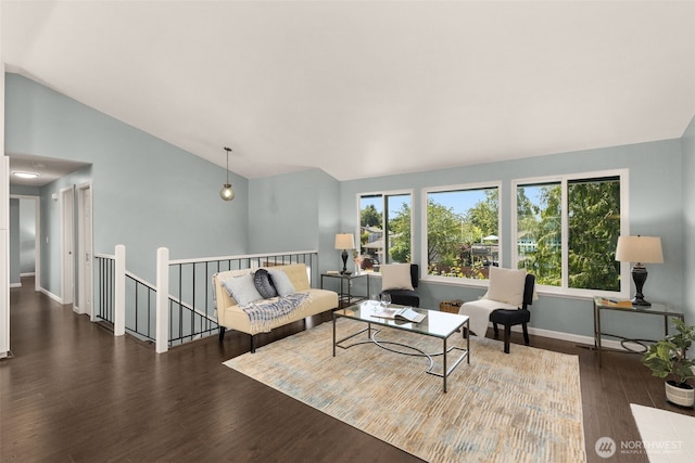 35404 18th Ave SW, Federal Way, WA 99023 - living room featuring wood finished floors, healthy amount of natural light, and high vaulted ceiling
