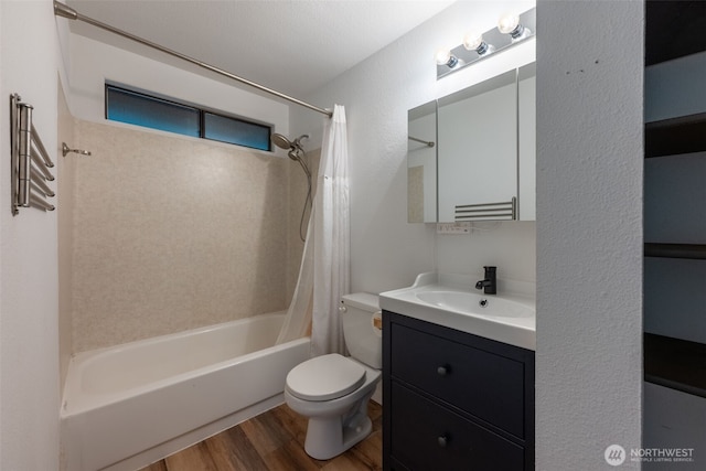 6 Hillside Pl, Bellingham, WA 98229 - full bath with shower / tub combo, wood finished floors, and vanity