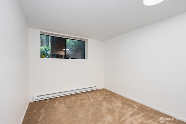 6 Hillside Pl, Bellingham, WA 98229 - carpeted spare room with a baseboard heating unit and baseboards