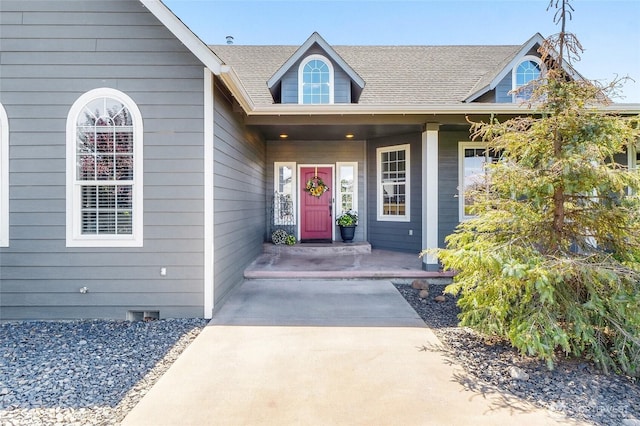 10391 Rd 5.6 NE, Moses Lake, WA 98837 - entrance to property with a porch and a shingled roof