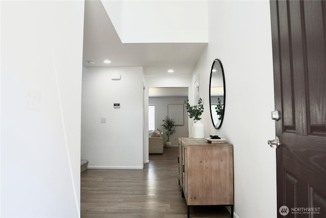 5400 66th Way SE, Lacey, WA 98513 - entryway with wood finished floors and recessed lighting