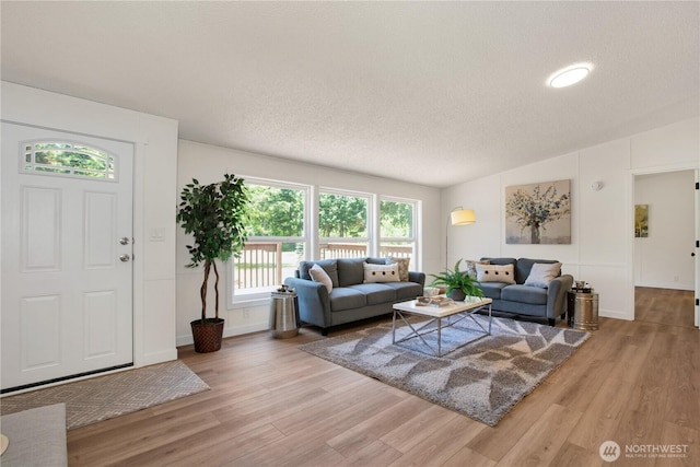 36715 Allen Rd S, Roy, WA 98580 - living room with light wood-type flooring and a textured ceiling