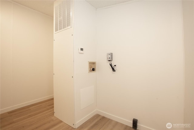 36715 Allen Rd S, Roy, WA 98580 - washroom featuring light wood-type flooring and hookup for a washing machine