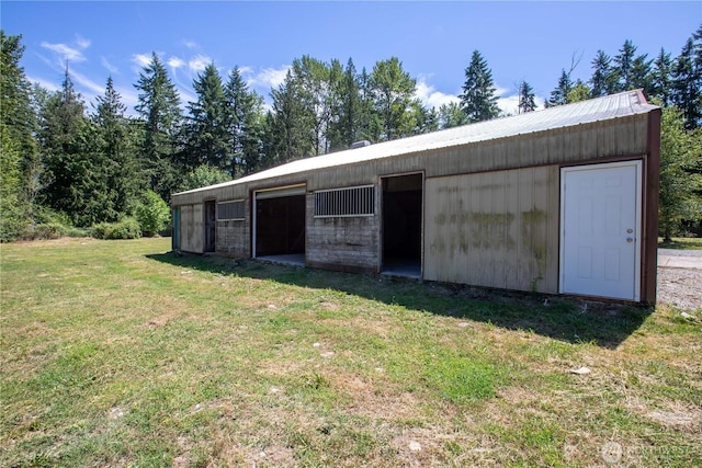36715 Allen Rd S, Roy, WA 98580 - view of pole building with a lawn