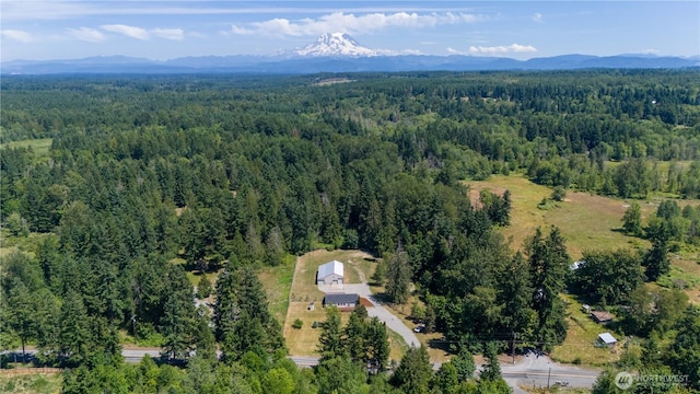 36715 Allen Rd S, Roy, WA 98580 - view of property location with a heavily wooded area and a mountainous background