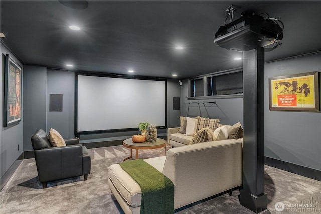 1631 Interlaken Pl E, Seattle, WA 98112 - carpeted home theater with recessed lighting