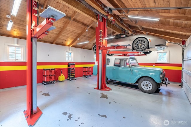 1631 Interlaken Pl E, Seattle, WA 98112 - garage featuring wood ceiling