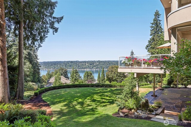 1706 205th Pl NE, Sammamish, WA 98074 - view of green lawn with a water view