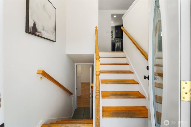 20101 95th Pl NE, Bothell, WA 98011 - stairway featuring tile patterned flooring