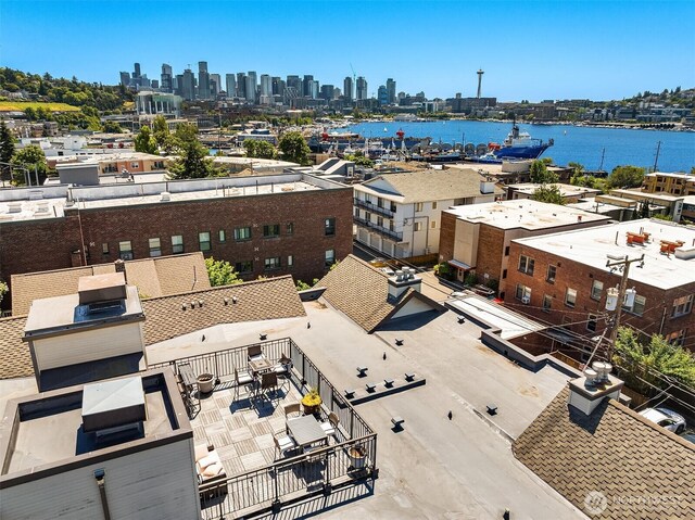 2035 Eastlake Ave E Unit 301, Seattle, WA 98102 - drone / aerial view of skyline and a large body of water