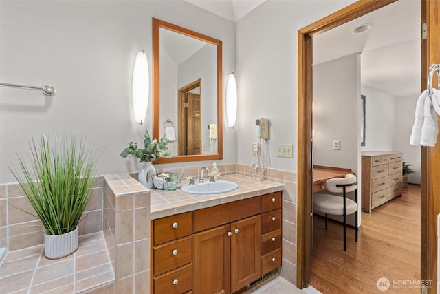 3216 142nd Pl NE, Bellevue, WA 98007 - bathroom featuring vanity and wood finished floors