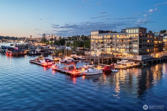 2301 Fairview Ave E Unit 404, Seattle, WA 98102 - water view featuring a boat dock