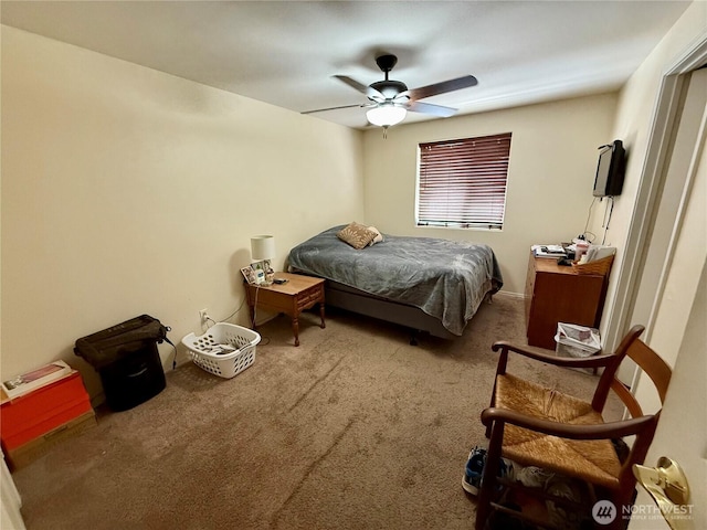 1700 Lincoln Park Cir, Wenatchee, WA 98801 - carpeted bedroom with a ceiling fan