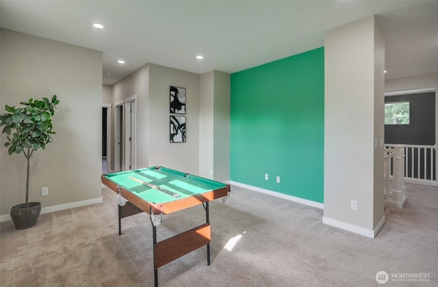 5708 197th Pl SE, Bothell, WA 98012 - recreation room featuring carpet, recessed lighting, and pool table