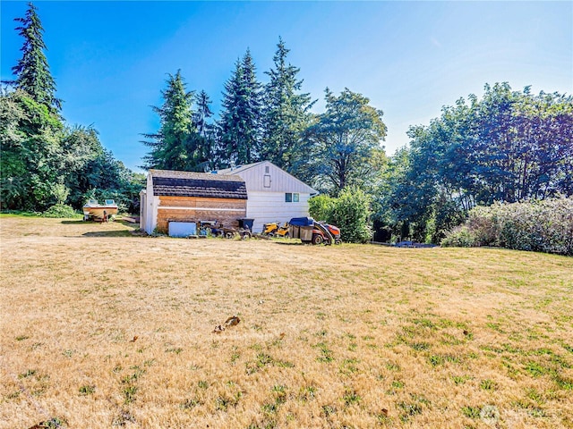 4803 84th St SW, Mukilteo, WA 98275 - view of green lawn with an outdoor structure