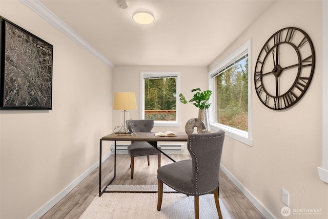 18006 116th Ave SE, Renton, WA 98058 - office featuring wood finished floors and ornamental molding