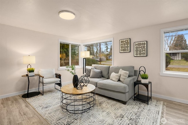 18006 116th Ave SE, Renton, WA 98058 - living area with light wood-type flooring and baseboards