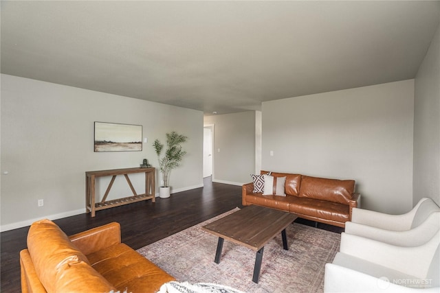 1608 W Market St, Aberdeen, WA 98520 - living room with baseboards and wood finished floors