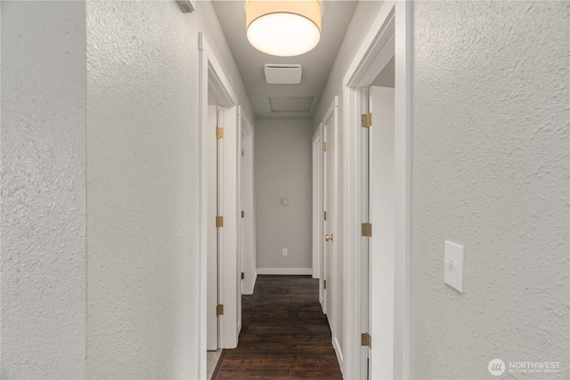 1608 W Market St, Aberdeen, WA 98520 - hall with a textured wall and dark wood finished floors