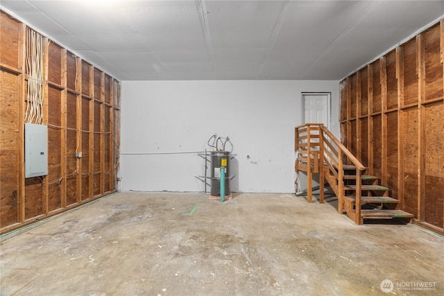 1608 W Market St, Aberdeen, WA 98520 - garage with electric panel and strapped water heater