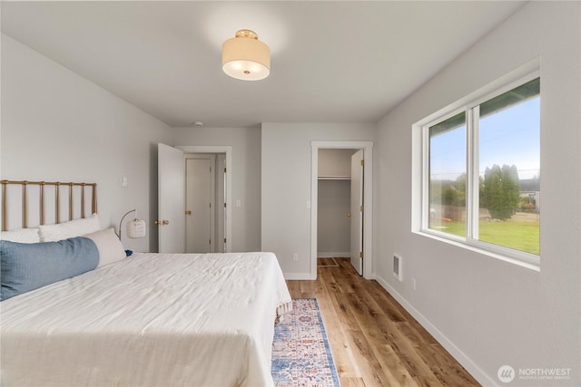 1604 W Market St, Aberdeen, WA 98520 - bedroom featuring light wood finished floors and a spacious closet