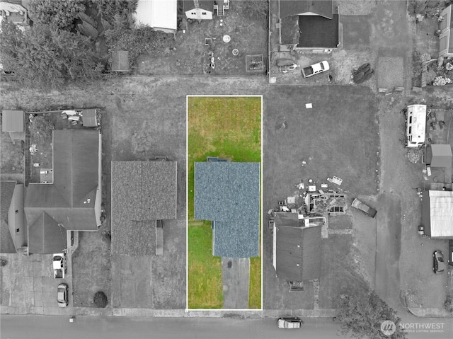 1604 W Market St, Aberdeen, WA 98520 - aerial view of property's location with property parcel outlined