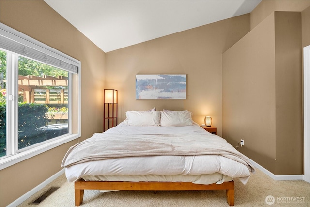 6547 Lindsay Ave SE Unit 18C, Auburn, WA 98092 - bedroom with carpet flooring and vaulted ceiling