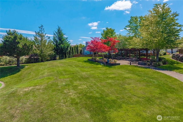 6547 Lindsay Ave SE Unit 18C, Auburn, WA 98092 - view of grassy yard with a gazebo