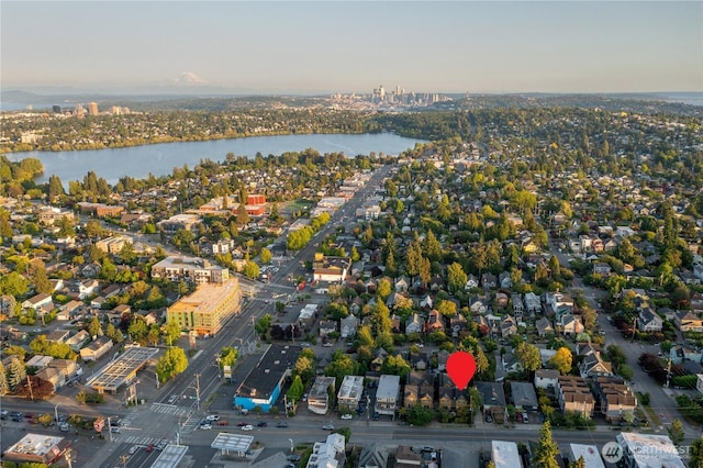 923 N 85th St Unit A, Seattle, WA 98103 - aerial view of property and surrounding area with a large body of water