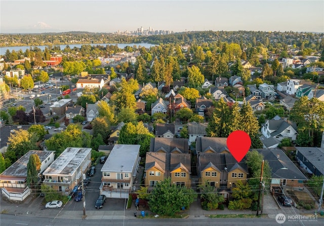 923 N 85th St Unit A, Seattle, WA 98103 - aerial perspective of suburban area with a large body of water