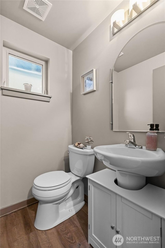 923 N 85th St Unit A, Seattle, WA 98103 - half bath with wood finished floors and vanity