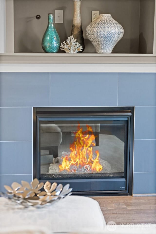 923 N 85th St Unit A, Seattle, WA 98103 - detailed view of a glass covered fireplace