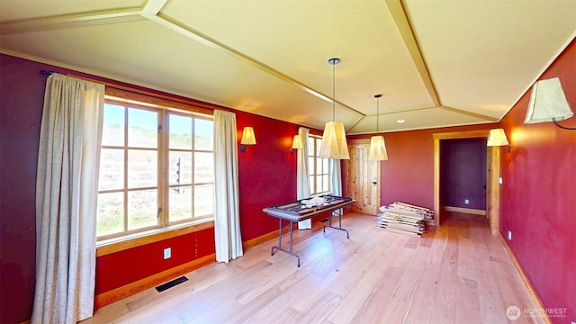 156 Poechmann Rd, Okanogan, WA 98840 - dining room with wood finished floors, plenty of natural light, and vaulted ceiling