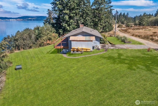 10806 W Morris Blvd, Steilacoom, WA 98388 - view from above of property with a water and mountain view