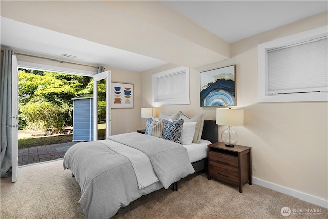 12712 NE 157th St, Woodinville, WA 98072 - bedroom featuring access to exterior and carpet flooring