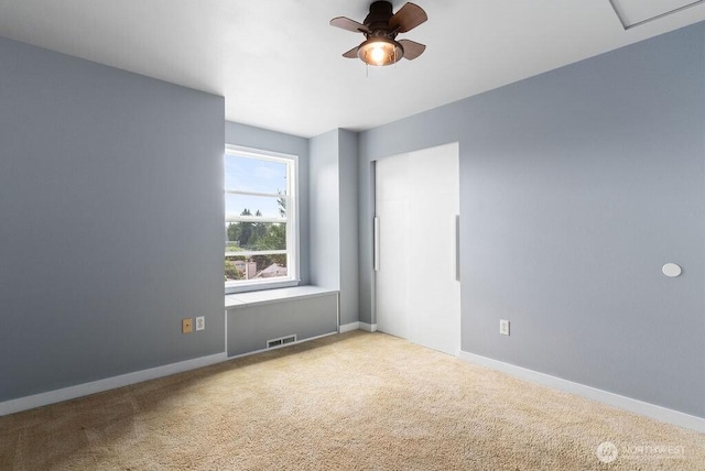 2819 SW 350th Pl, Federal Way, WA 98023 - carpeted empty room featuring ceiling fan and baseboards