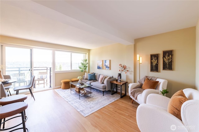 1525 Taylor Ave N Unit 505, Seattle, WA 98109 - living area featuring light wood-style floors