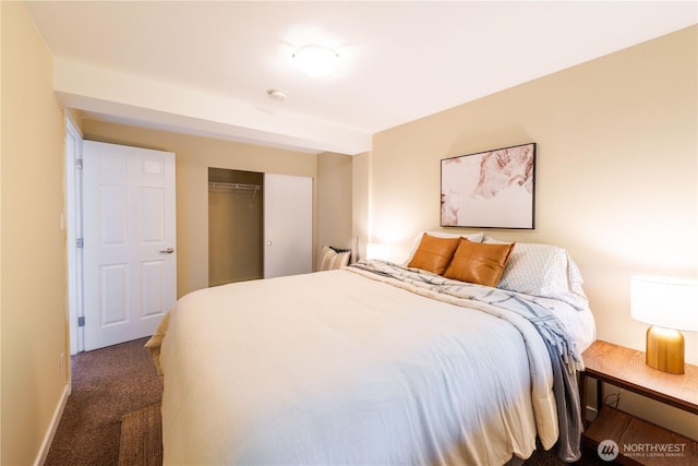 1525 Taylor Ave N Unit 505, Seattle, WA 98109 - carpeted bedroom featuring baseboards and a closet
