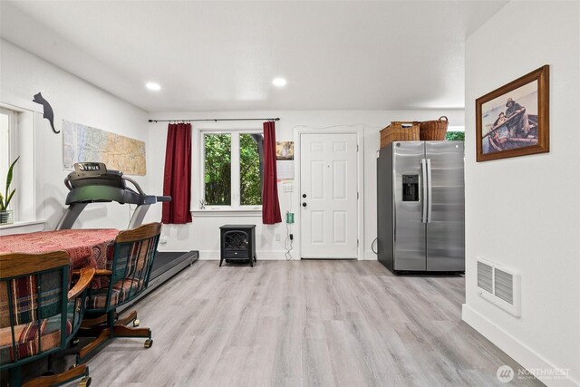 14115 Mountain Vista Dr SE, Yelm, WA 98597 - interior space with wood finished floors and recessed lighting