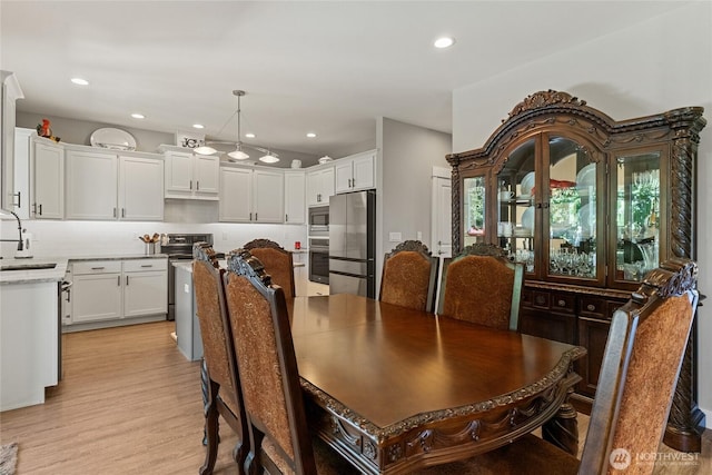 2219 Treat St SE, East Wenatchee, WA 98802 - dining room with recessed lighting and light wood-style flooring