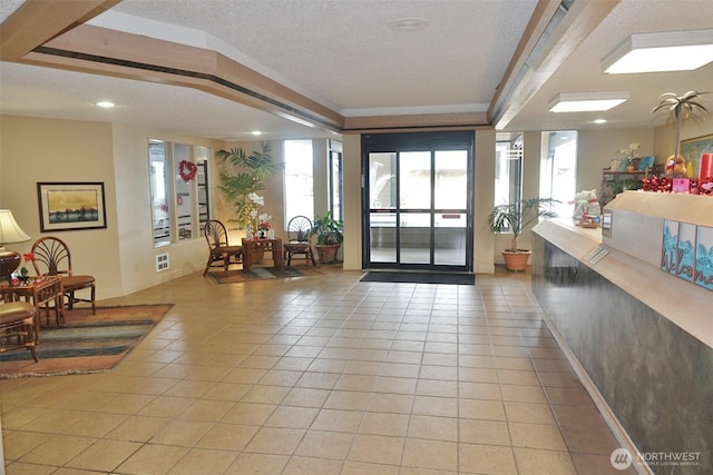 615 Ocean Shores Blvd NW Unit 115, Ocean Shores, WA 98569 - community lobby featuring a textured ceiling and recessed lighting