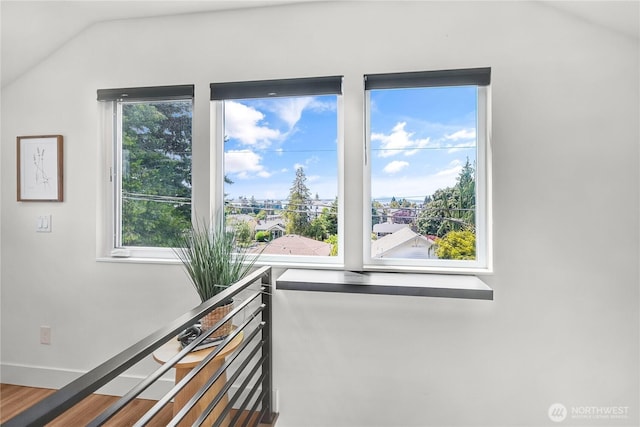 5945 41st Ave SW Unit A, Seattle, WA 98136 - stairway with lofted ceiling