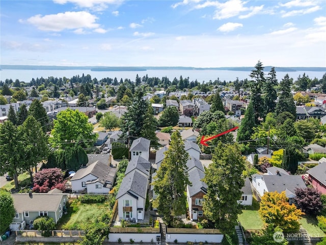 5945 41st Ave SW Unit A, Seattle, WA 98136 - aerial perspective of suburban area with a nearby body of water